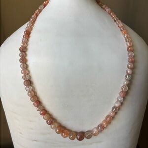 Jay King Mine Finds Sunstone Bead Necklace in Peach and Amber (P)